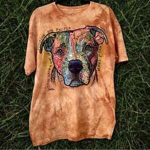 The Mountain Orange Pitt bull Graphic Tee